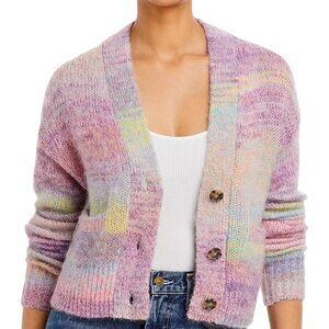 RE/DONE cropped mohair space dye cardigan sweater - excellent condition - Sz S